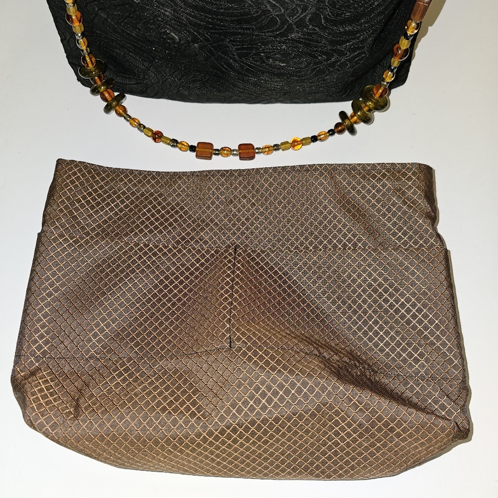 PRITZ Beaded BOHO Limited Edition Fur Reversible with Removable Liner EUC - Picture 5 of 10